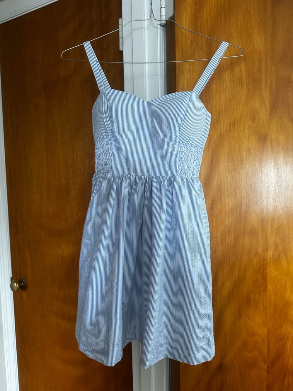 Lilly Pulitzer Blue & White Striped Sundress with Adjustable Straps